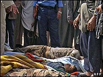 Dead Iraqi civilians in Haditha